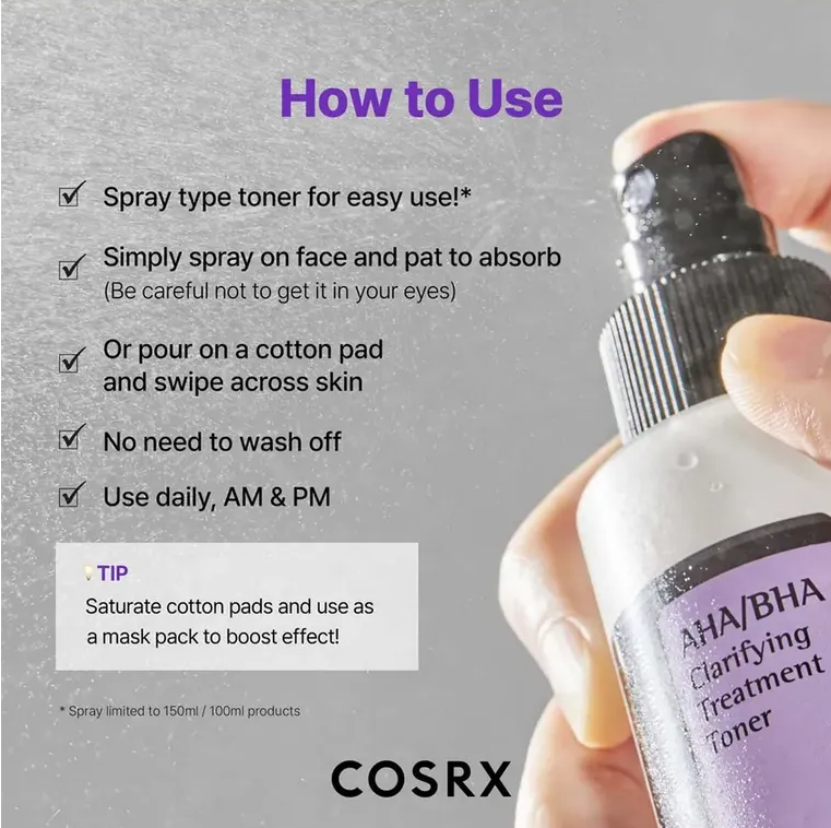 COSRX AHA/BHA Clarifying Treatment Toner 150ml