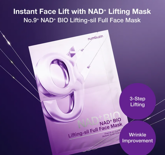 Numbuzin No.9 NAD+ Bio Lifting Full Face Mask 1pc