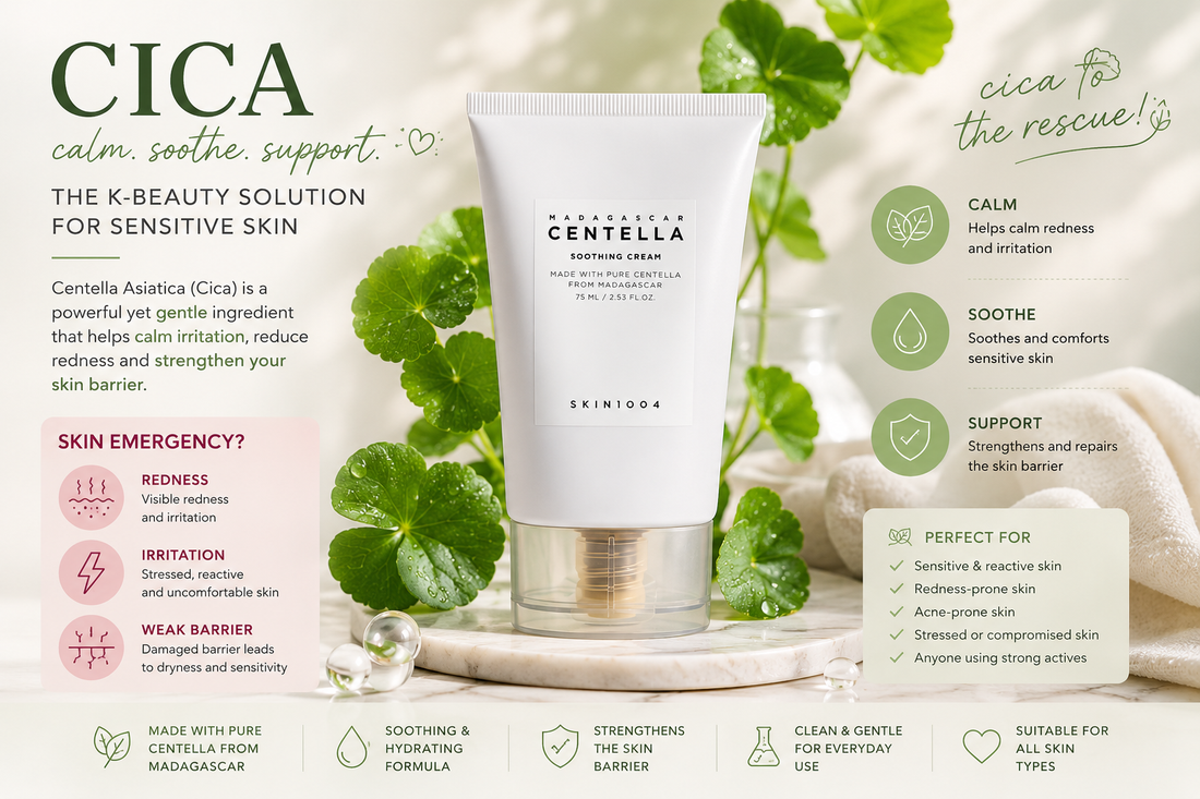 Centella Asiatica (Cica): The K-Beauty Ingredient for Calm, Sensitive Skin