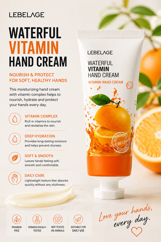 LEBELAGE Waterful Vitamin Hand Cream 100ml | Lichte Handcrème Droge Handen