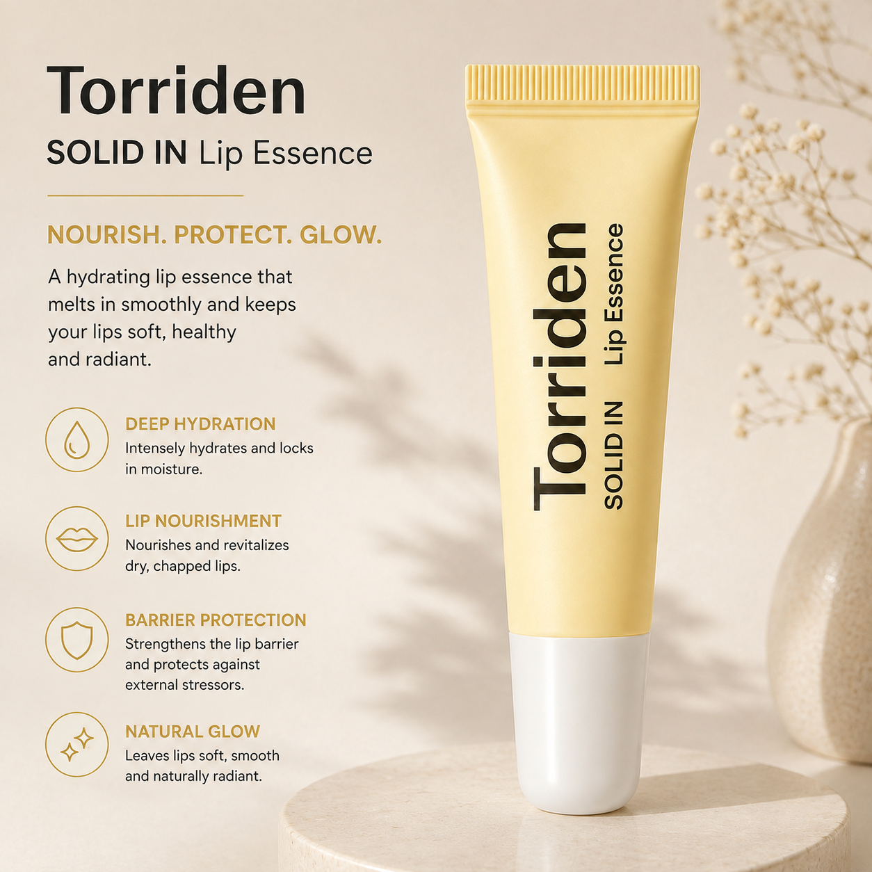 Torriden Solid-in Ceramide Lip Essence 11ml | Lippenbalsem Droge & Gebarsten Lippen