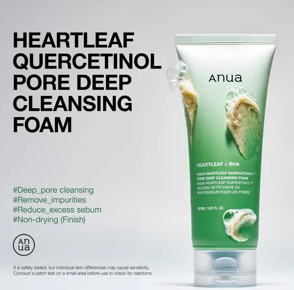 Anua Heartleaf Quercetinol Pore Deep Cleansing Foam 150ml