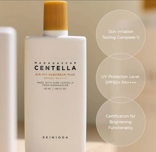SKIN1004 Madagascar Centella Air-Fit Suncream Plus SPF50+ 50ml | Korean Skincare Glow