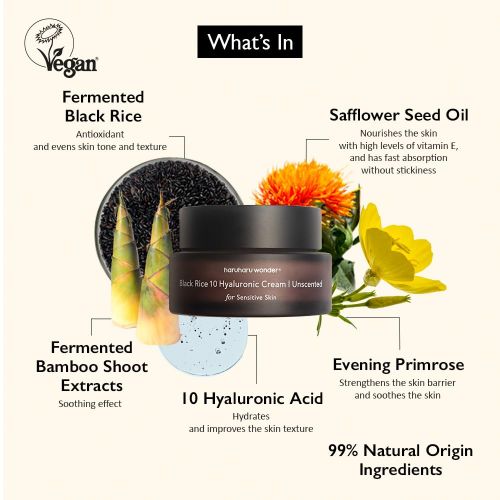 Haruharu Wonder Black Rice Hyaluronic Cream Unscented 50ml
