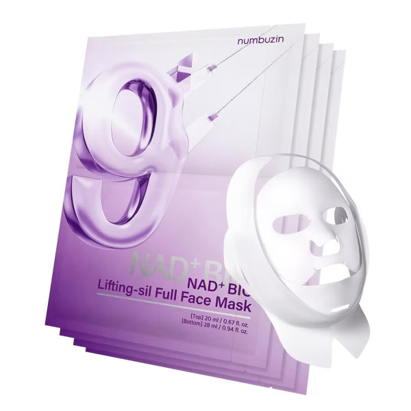 Numbuzin No.9 NAD+ Bio Lifting Full Face Mask Set 4pcs